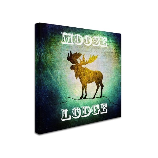 LightBoxJournal 'Lodge Moose Lodge' Canvas Art,35x35